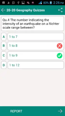 20-20 Geography Quiz android App screenshot 3