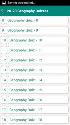 20-20 Geography Quiz android App screenshot 8